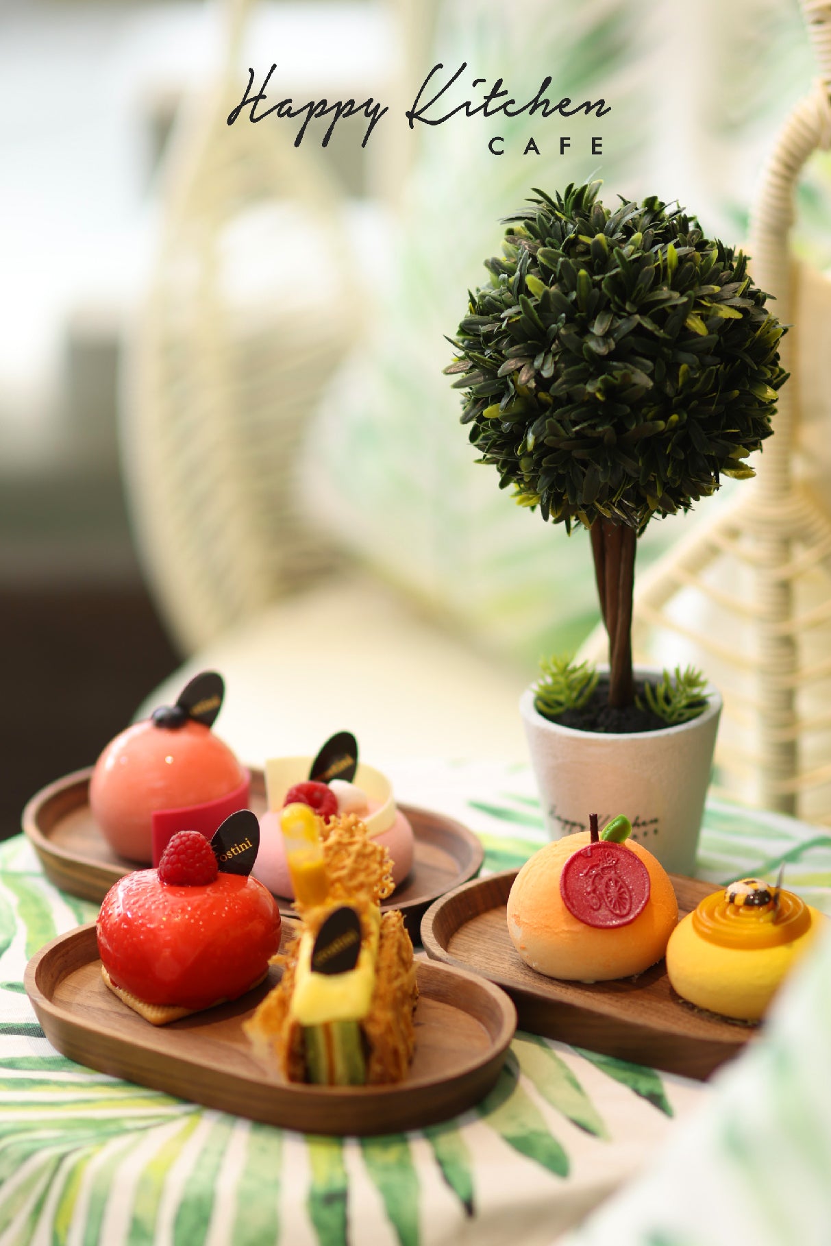 【Happy Kitchen Café x Sparkle Collection】玫瑰花主題3層下午茶 又食又玩包烘焙工作坊 | 精品蛋糕｜玫瑰花蜜糖茶｜Happy Kitchen Cafe x Sparkle｜IGable全新銅鑼灣好去處名店坊園林打卡Café｜送Sparkle by Karen Chan設計師Rose口罩