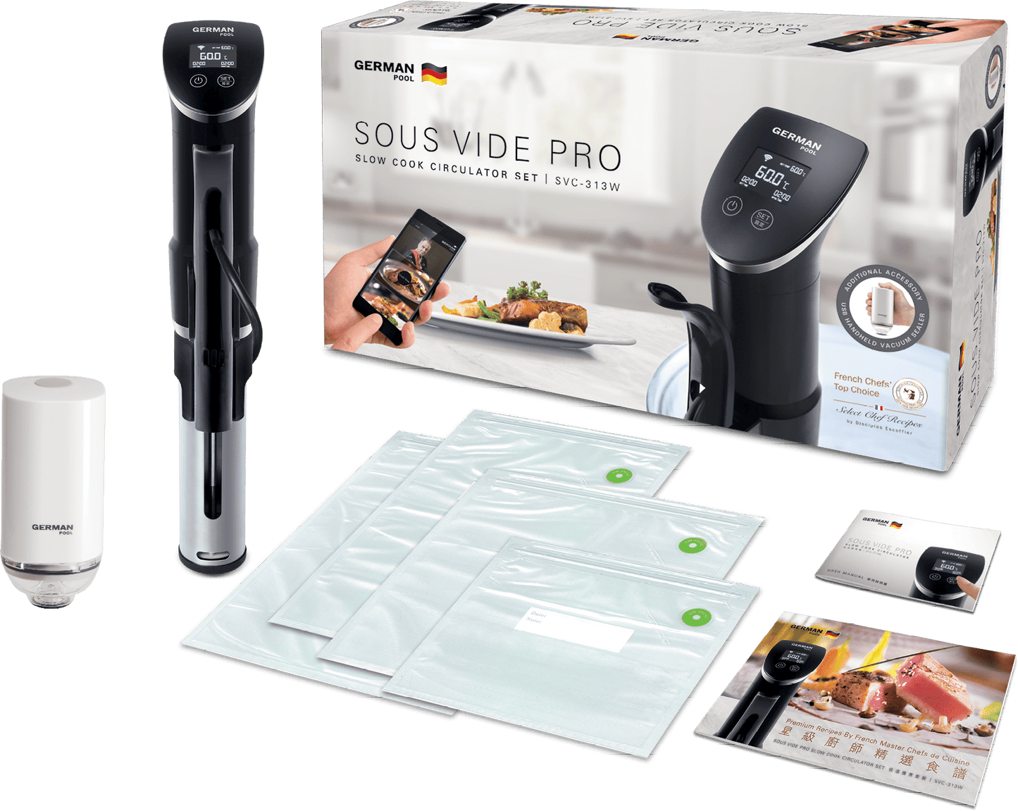 德國寶SOUS VIDE PRO低溫慢煮豪華套裝（Wi-fi版）SVC-313W - Happy Kitchen