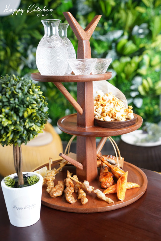 【Happy Hour 又食又玩】日式園林 爐端燒二人套餐 配蜜糖梳打水 (12+1三層套餐四)